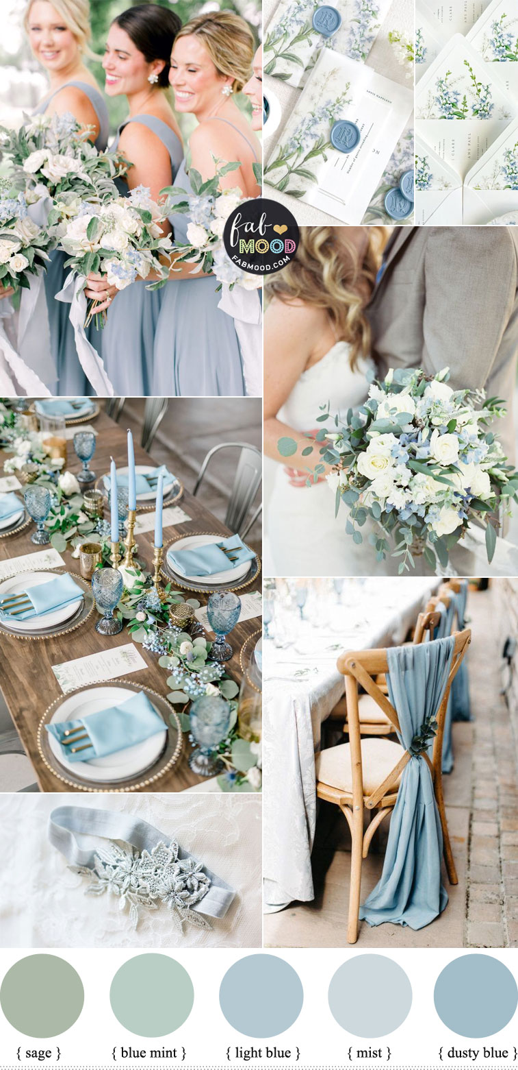 Light Blue and Green Wedding The Perfect Spring Wedding Colour Theme