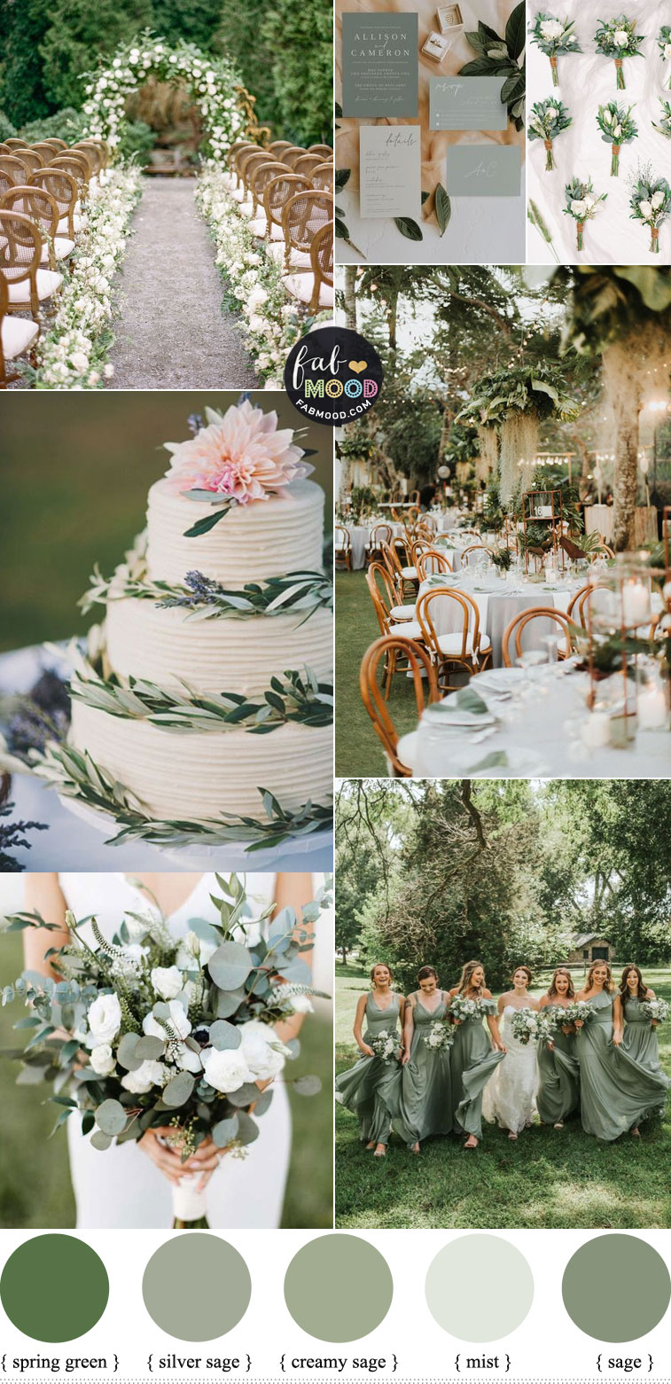 Sage Green Wedding Colour Theme For Spring & Summer 2023