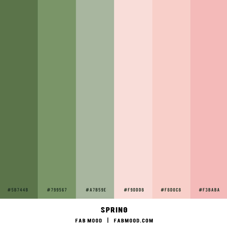 Light Pink and Green ― Color Scheme 45