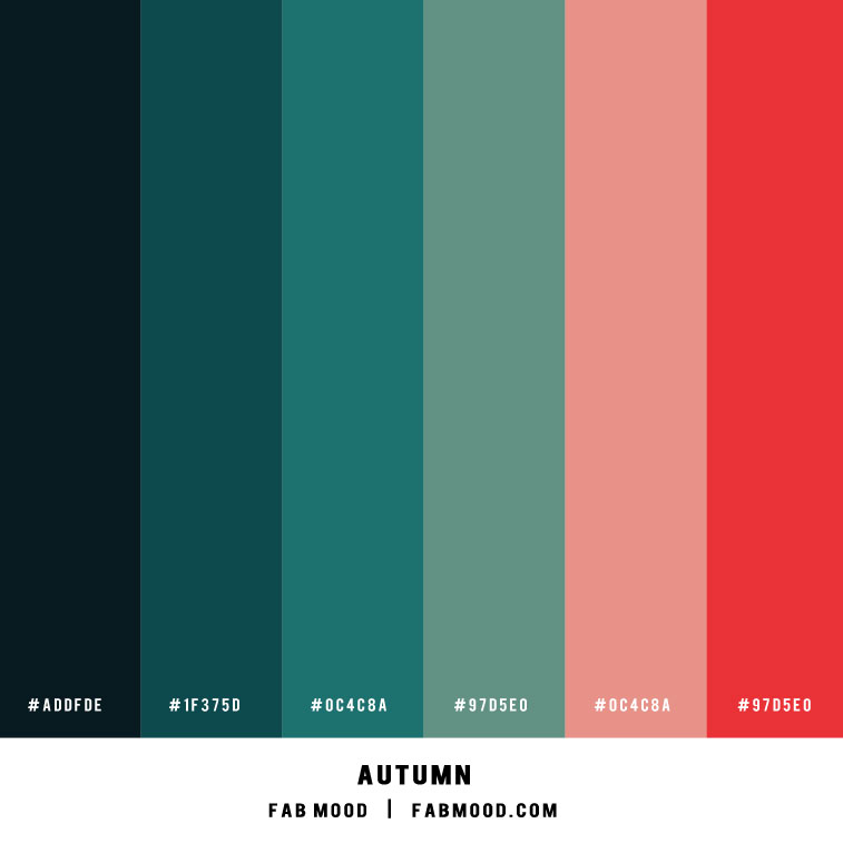 Blue Green & Salmon Pink ― Colour Scheme 43 1 - Fab Mood