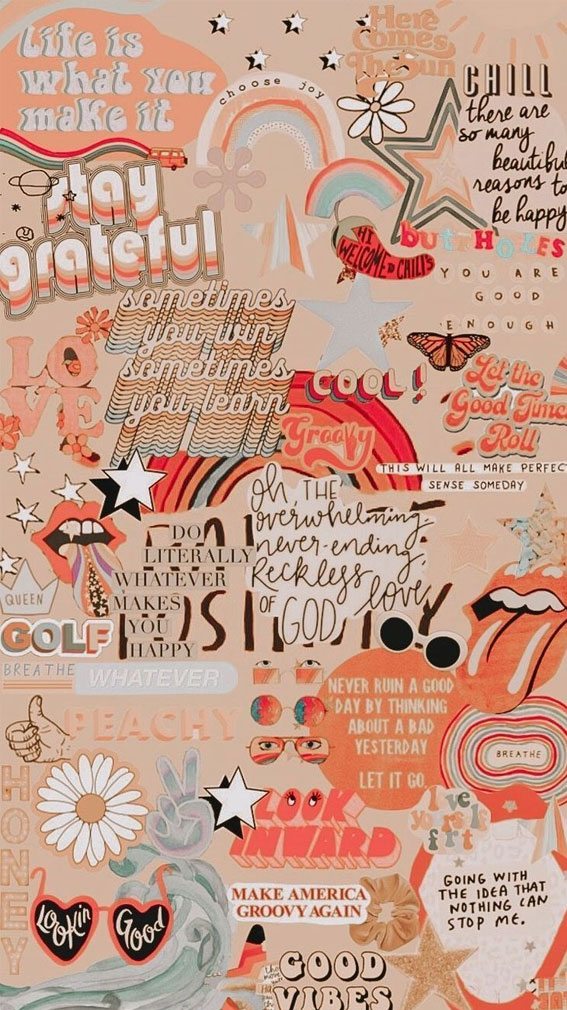 50+ Summer Mood Board Wallpapers : Good Quote Peach Mood Board