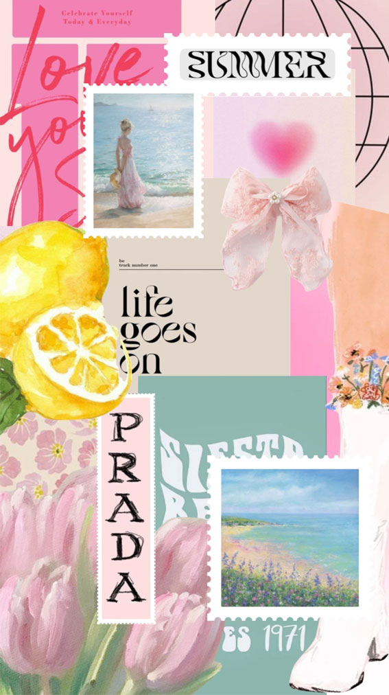 50+ Summer Mood Board Wallpapers : Lemon Life Goes On