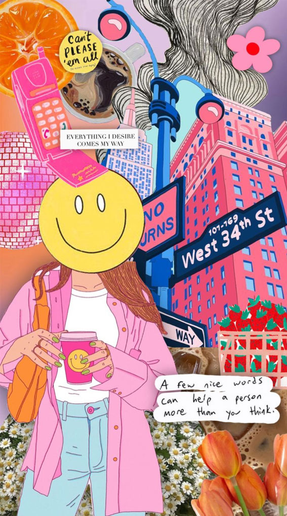 50+ Summer Mood Board Wallpapers : Girl in The City