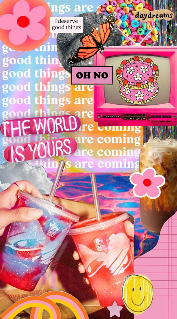 50+ Summer Mood Board Wallpapers : Pink Day Dreams
