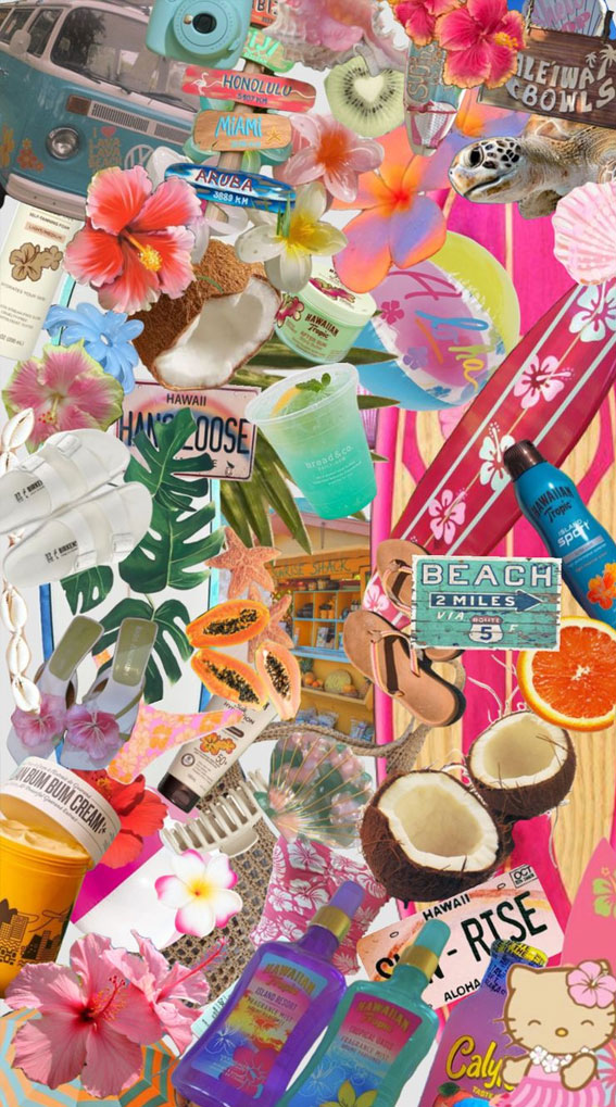 50+ Summer Mood Board Wallpapers : Summer Beach Vibes