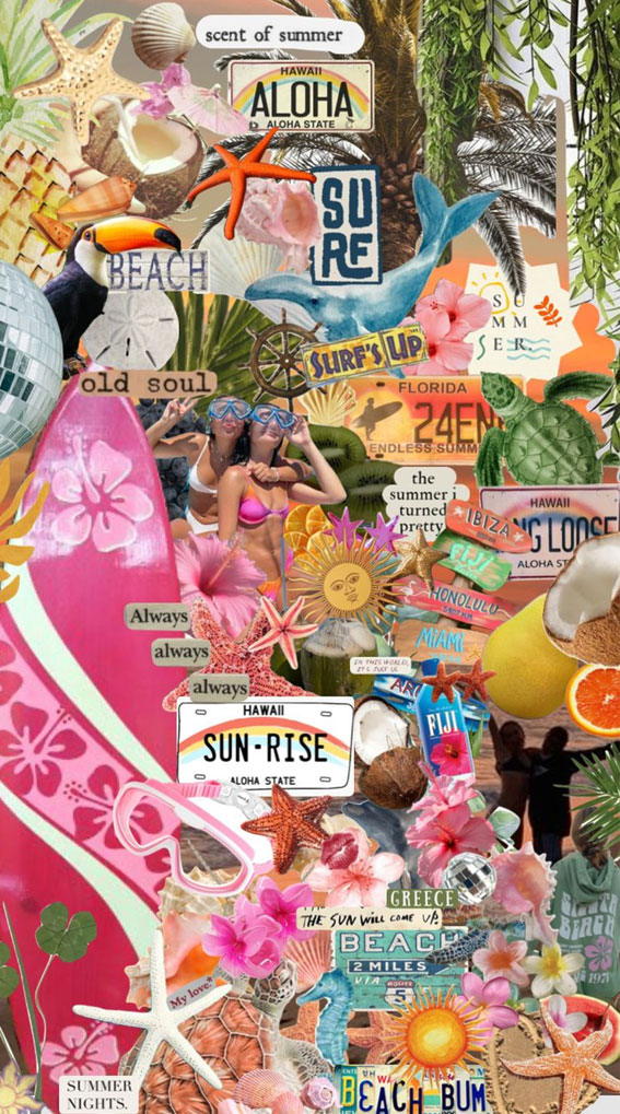 50+ Summer Mood Board Wallpapers : Scent of Summer