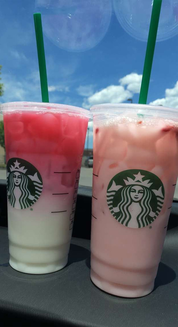 50+ Starbucks Drinks For Your Next Order : Strawberry & Coconut Drink No Shake