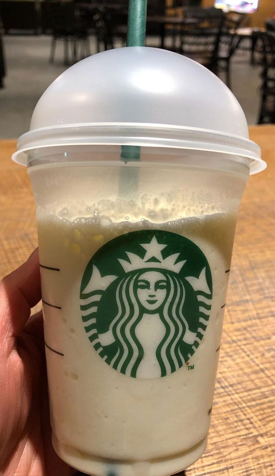 50+ Starbucks Drinks For Your Next Order : Creamy White Chocolate Frappuccino