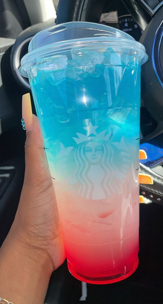 50+ Starbucks Drinks For Your Next Order : Mermaid Strawberry Refresher