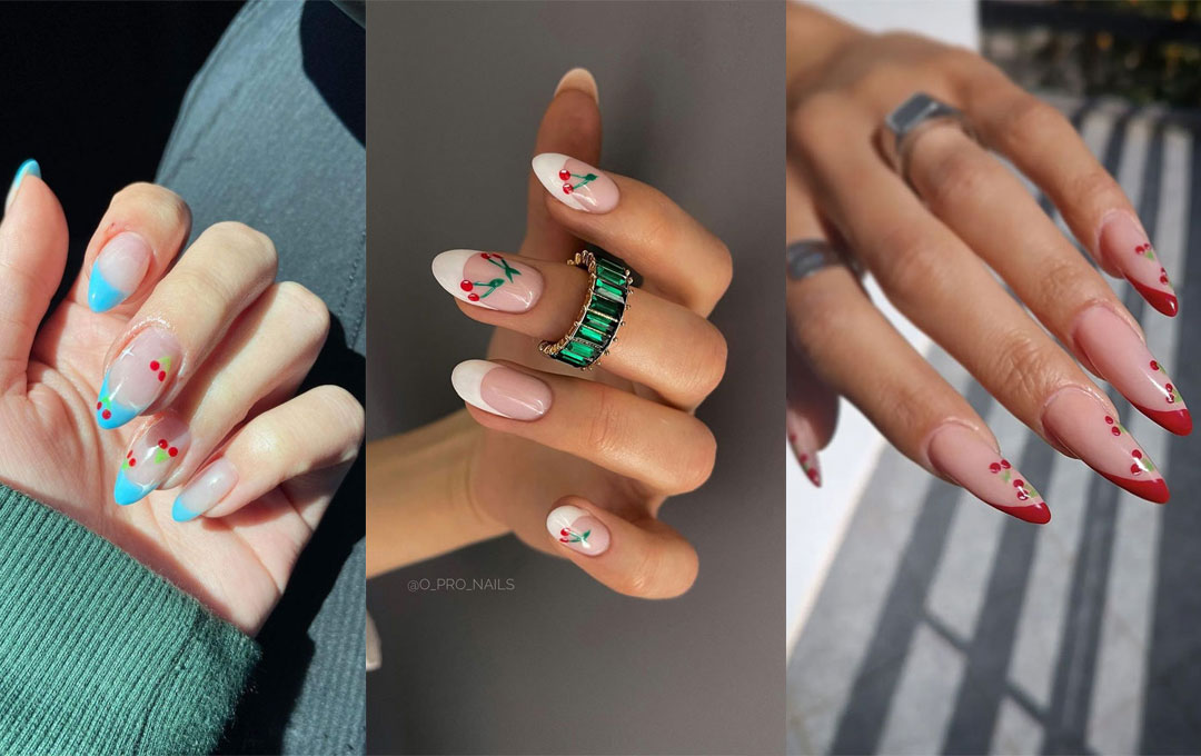 15 Cherry Nails Ideas That Are Fun & Playful Nail Art Trend
