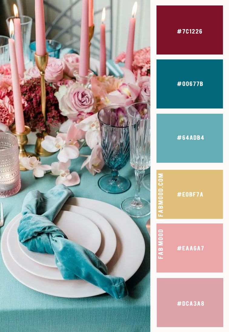 pink and teal, mauve and teal color scheme, wedding colors, wedding colour, wedding colors schemes, classy wedding colors, how to choose wedding colours, summer wedding colors, fall wedding colors, wedding colors pictures, wedding color combinations, wedding color ideas
