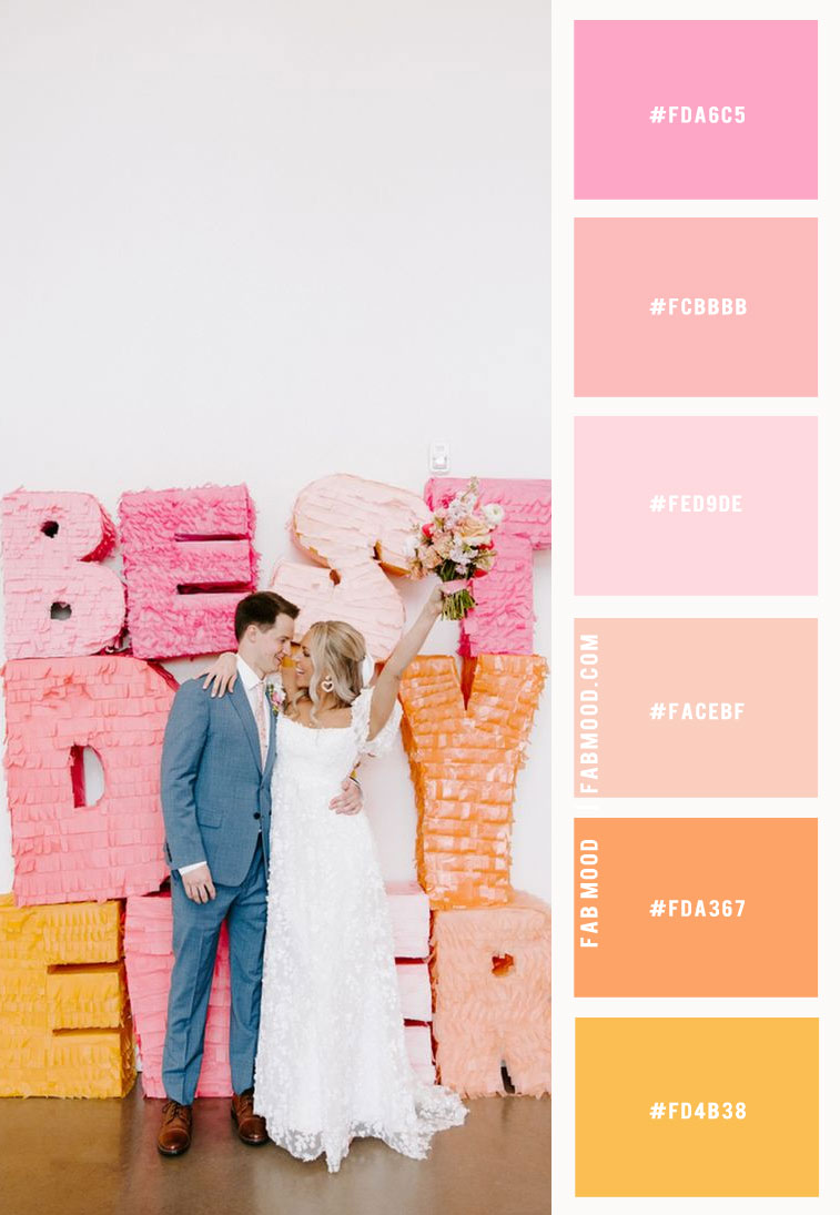 pink and peach, peach pink and yellow color scheme, wedding colors, wedding colour, wedding colors schemes, classy wedding colors, how to choose wedding colours, summer wedding colors, fall wedding colors, wedding colors pictures, wedding color combinations, wedding color ideas