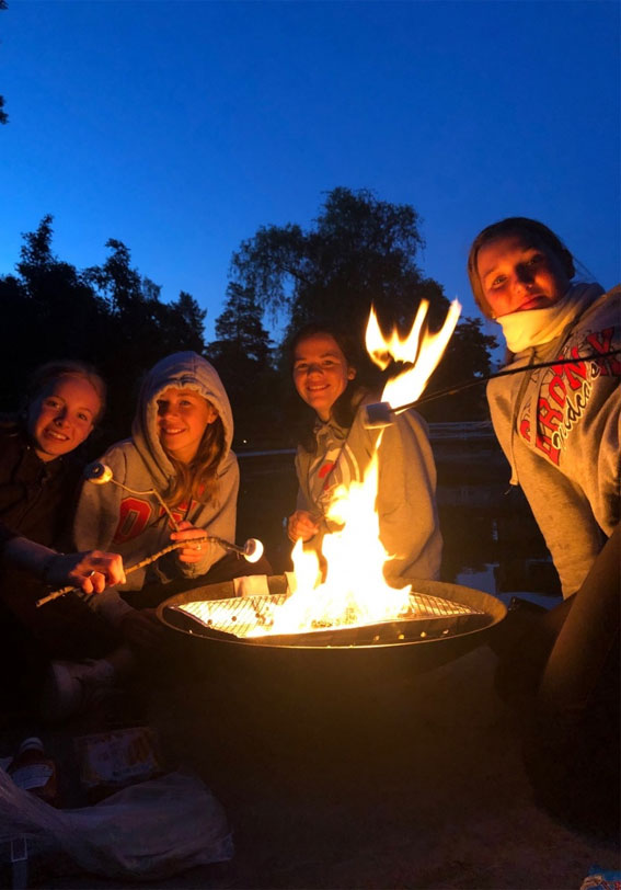 Captivating Moments in an Aesthetic Summer : Bonfire Summer Night