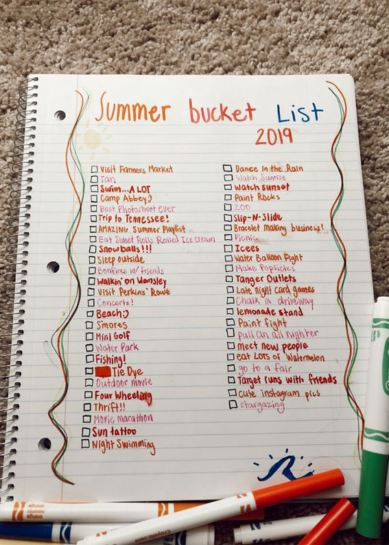 summer bucket list, summer bucket list ideas, summer bucket list aesthetic, summer bucket list 2023, fun things to do in summer