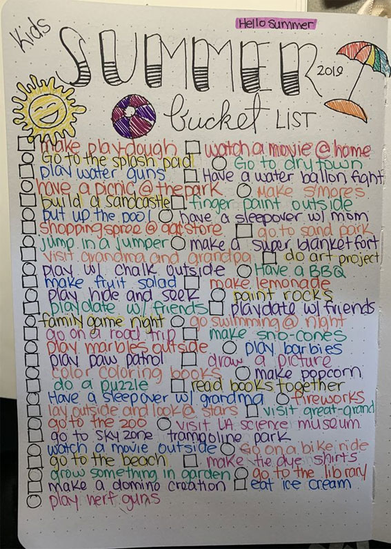 summer bucket list, summer bucket list ideas, summer bucket list aesthetic, summer bucket list 2023, fun things to do in summer