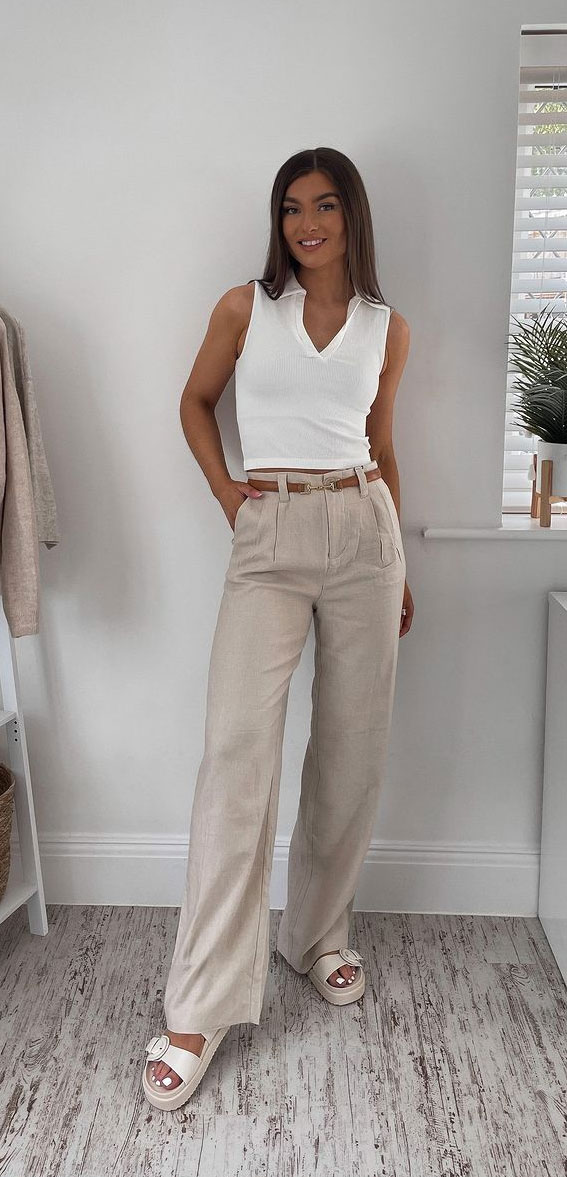 linen trousers, summer fashion, summer outfits, summer casual outfits, how to style linen trousers