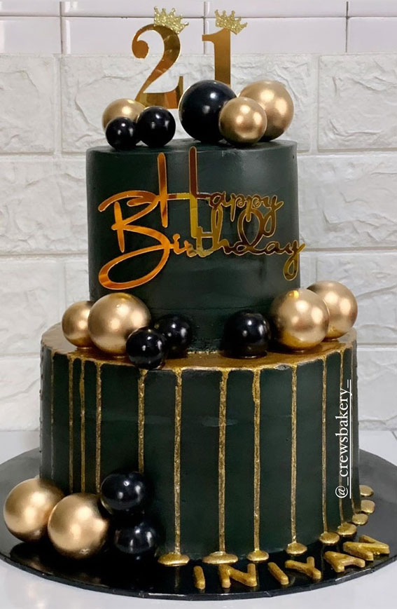 Cheers to 21 A Toast to Adulthood : 21st Birthday Cake Ideas 1 - Fab Mood