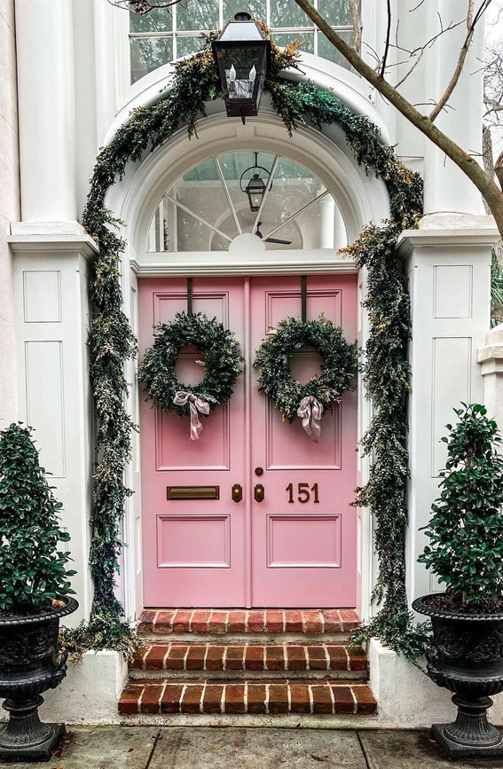 front doors, pink door, entrance doors, front door colors, classic door color, front door paint color pictures, black front door