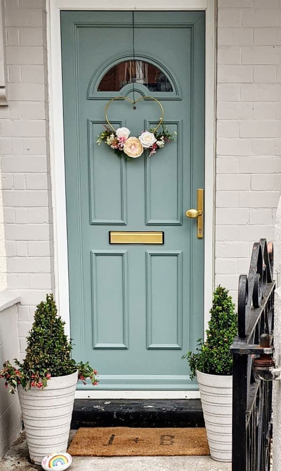front doors, green door, entrance doors, front door colors, classic door color, front door paint color pictures, green front door
