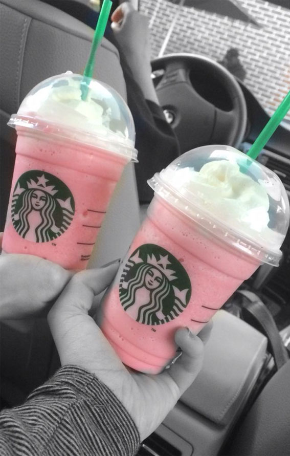50 Mix n Match Flavors Starbucks Creations : Pink Frappuccino Drinks