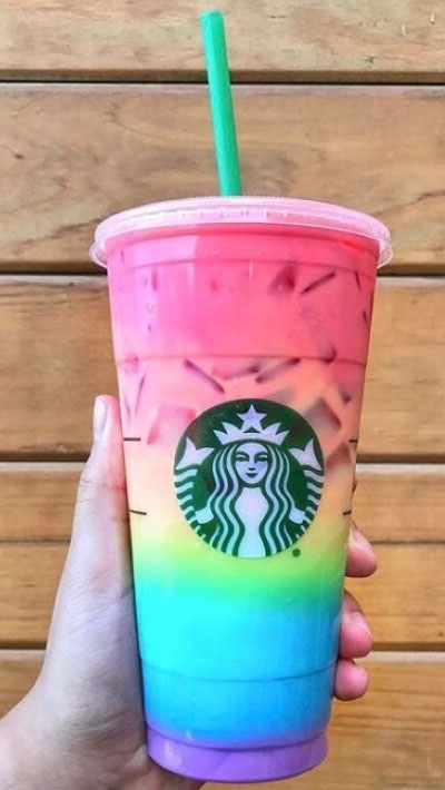 50 Mix n Match Flavors Starbucks Creations : Rainbow Drink