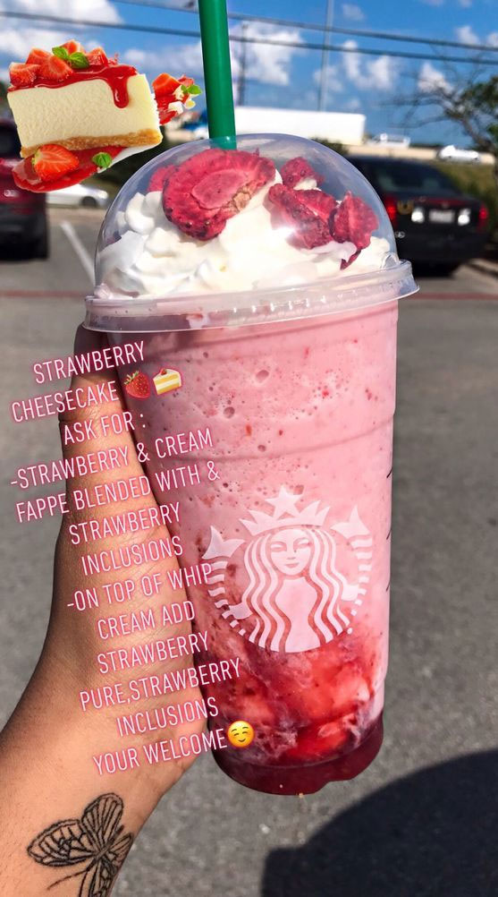 50 Mix n Match Flavors Starbucks Creations : Strawberry Cheesecake Starbucks