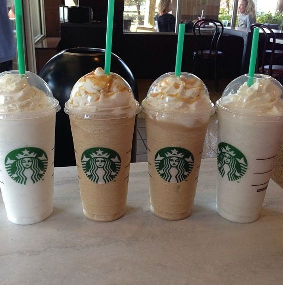 50 Mix n Match Flavors Starbucks Creations : White Chocolate & Iced Coffee Frappuccino