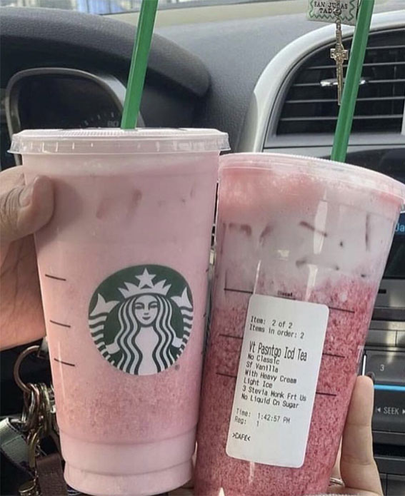 50 Mix n Match Flavors Starbucks Creations : Iced Tea & Frappuccino