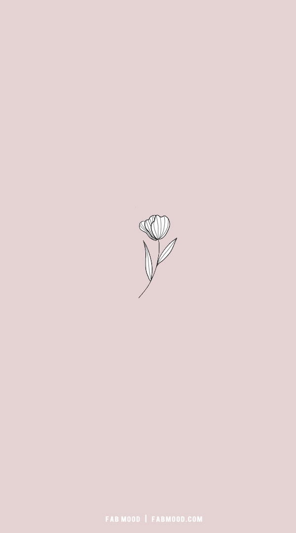 10 Flower Wallpaper Ideas for Phone & iPhone : Minimalist Floral Wallpaper