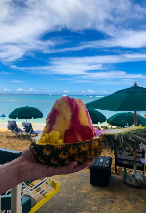 Discovering the Essence of Aesthetic Summer : Hawaii Shaved Ice in Pineapple