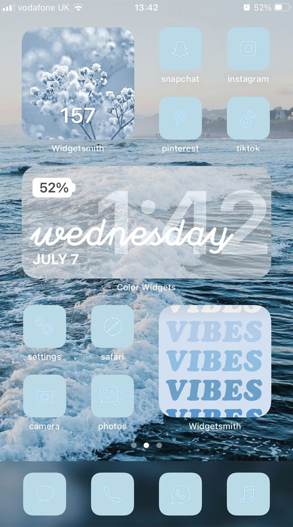 40 Blue Wallpaper Designs for Phone : Ocean & Floral Widgets