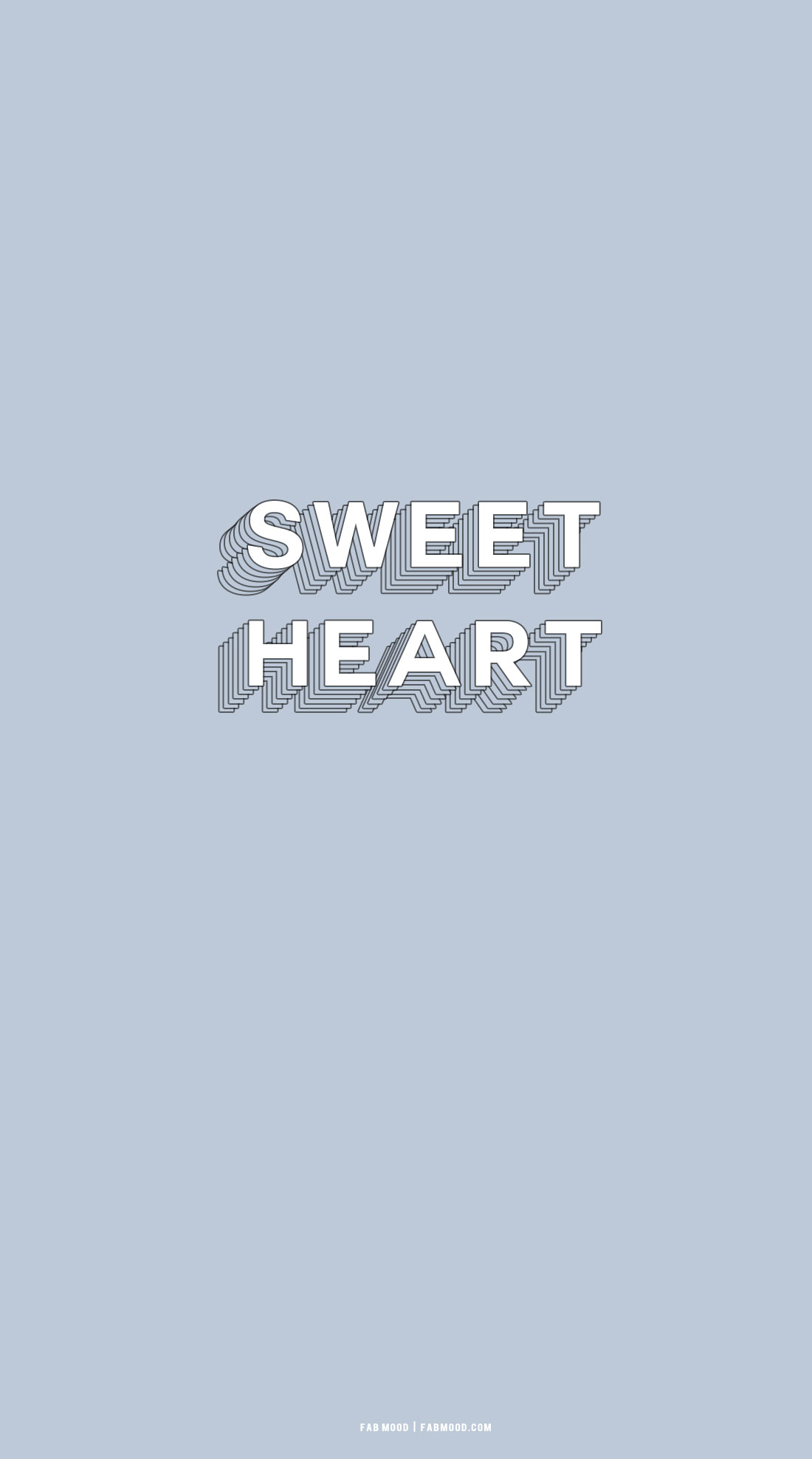 40 Blue Wallpaper Designs for Phone : Minimalist Heart Blue Background 1 -  Fab Mood