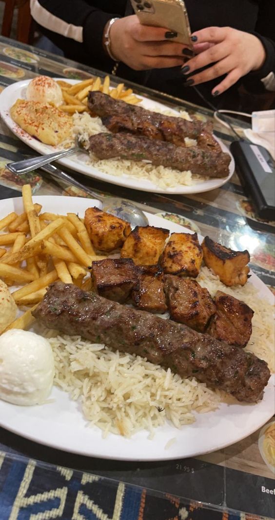 50+ Food Snapchat That Makes Your Mouth Watering : Kebab & French flies