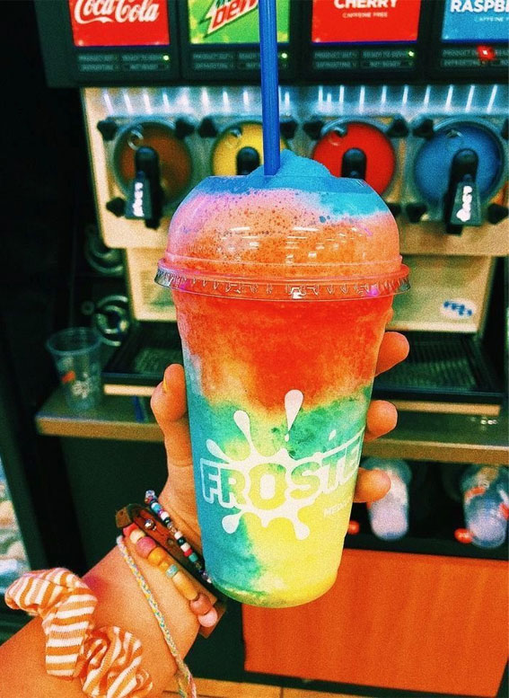50+ Food Snapchat That Makes Your Mouth Watering : Rainbow Froste