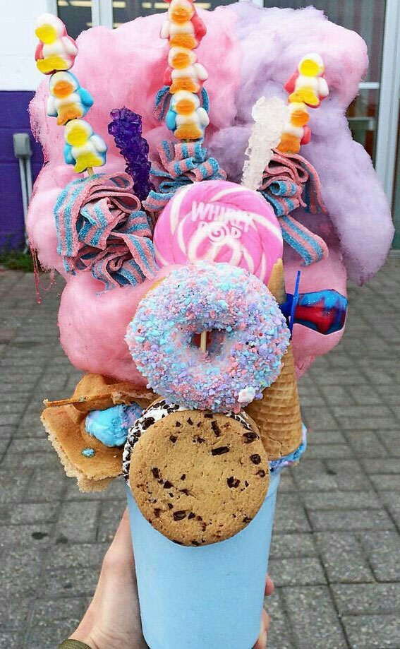 50+ Food Snapchat That Makes Your Mouth Watering : Full Hand of Donut & Candy Frost