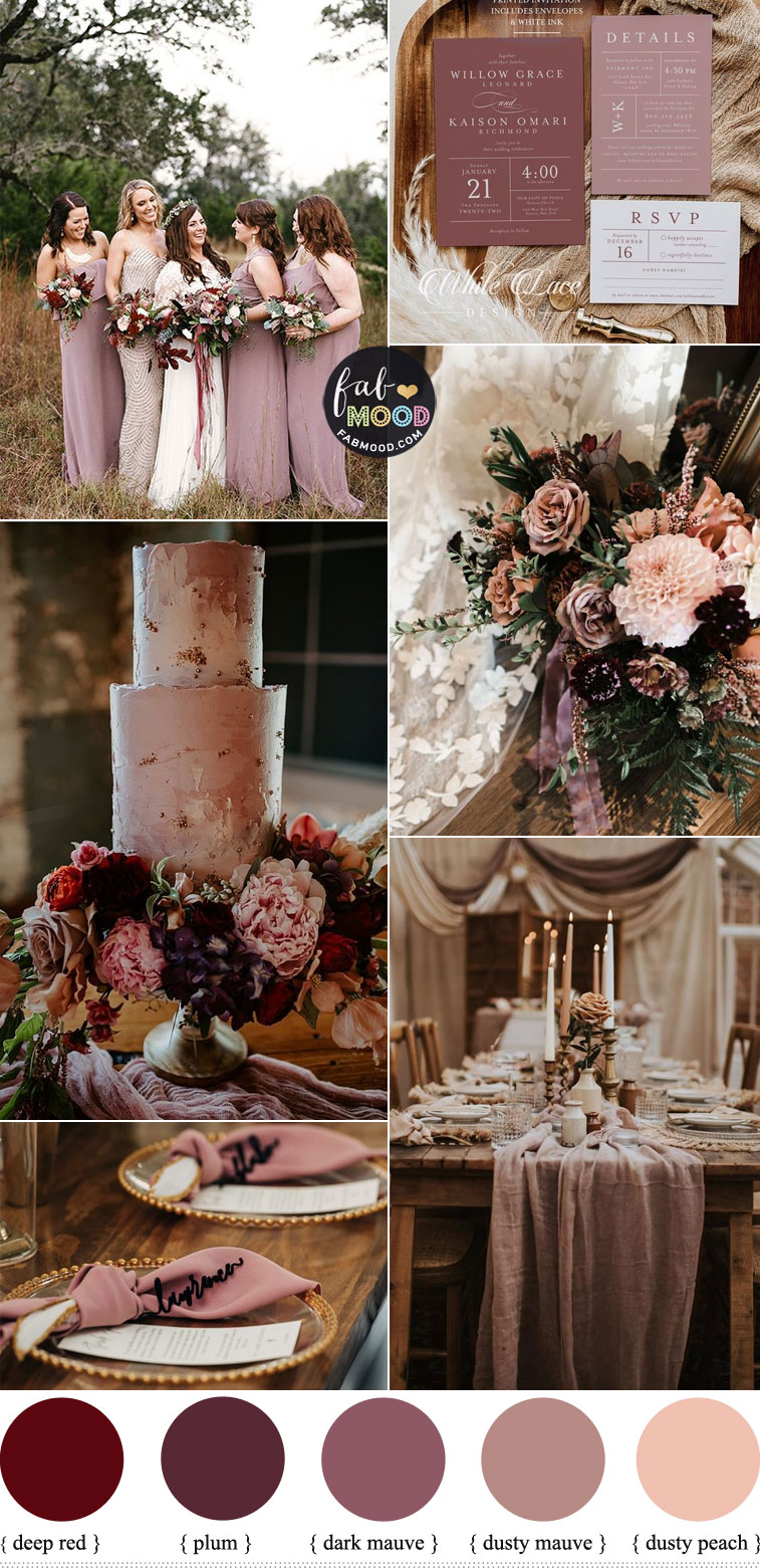 Elegant and Enchanting: Mauve for an Autumn Wedding