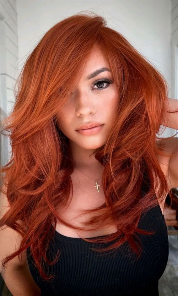 Copper Red Hair , Copper Hair Colour