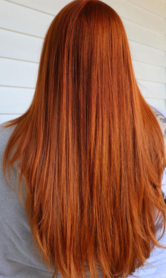 Intense Copper Hair Colour, Copper Hair colour