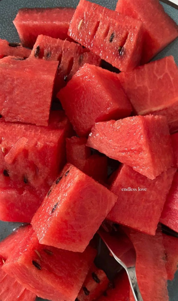 Irresistible Food Cravings Unveiled : Chopped Watermelon