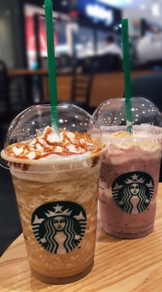 Irresistible Food Cravings Unveiled : Dragon Fruit Frappuccino & Coffee Frappuccino