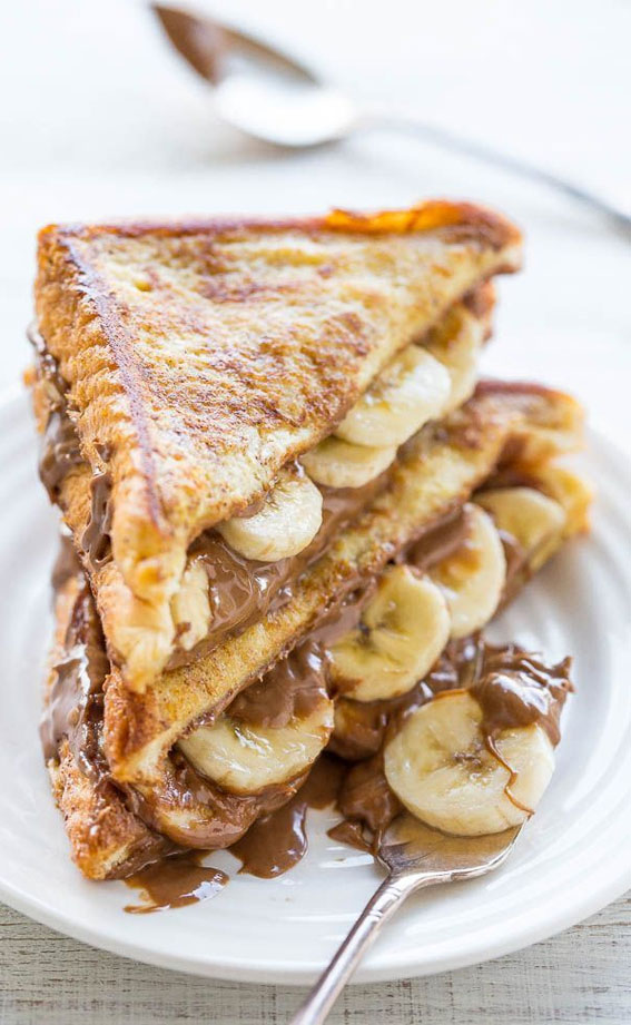 Irresistible Food Cravings Unveiled : Toasted with Nutella & Bananas
