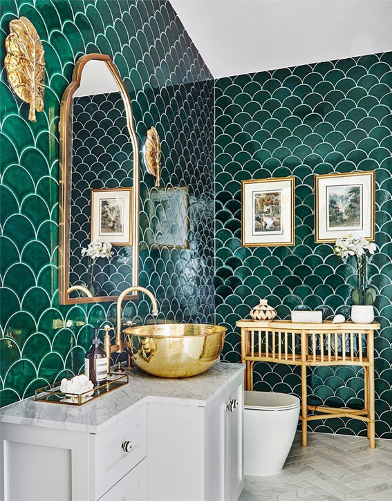 Green Enchantment: Captivating Bathroom Ideas in Serene Shades of Green
