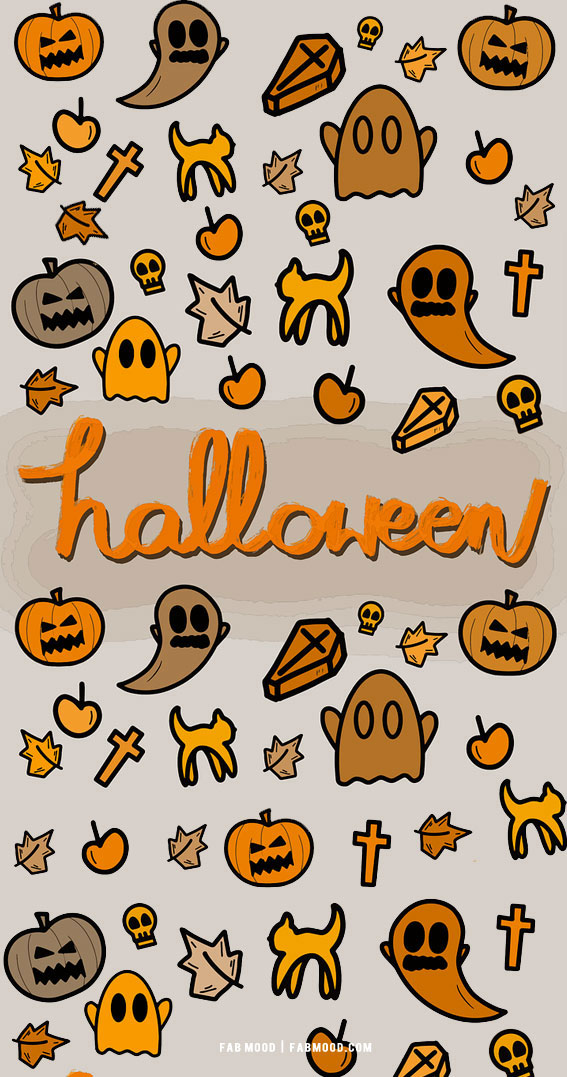 Spooktacular Halloween Wallpapers Good Ideas for Every Device : Little Spooky Grey Wallpaper for Phone