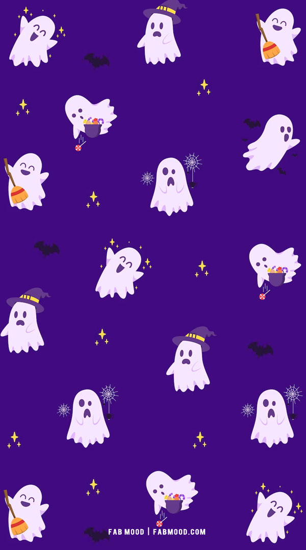 Spooktacular Halloween Wallpapers Good Ideas for Every Device : Playful and Cute Ghosts