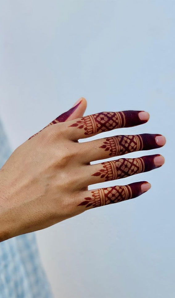 25 Latest Finger Mehndi Designs for 2018 - Mehndi - Crayon