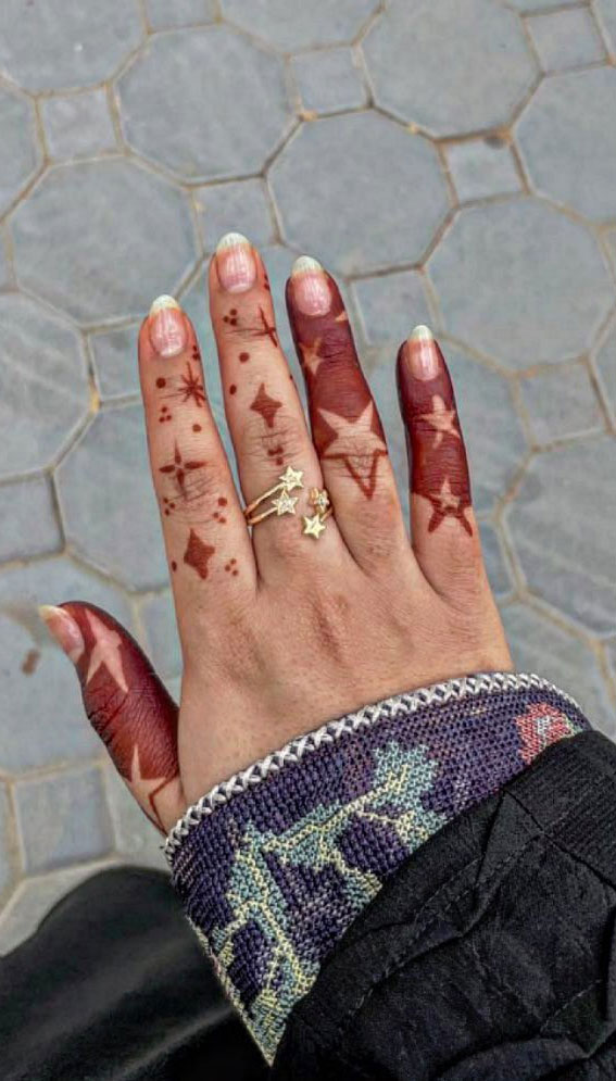 59 Timeless Pattern and Artistry Henna Designs : Celestial Magic