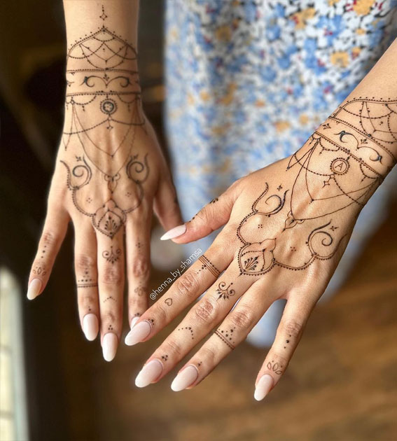 32 Captivating Henna Designs : Gorgeous Hand Ornaments