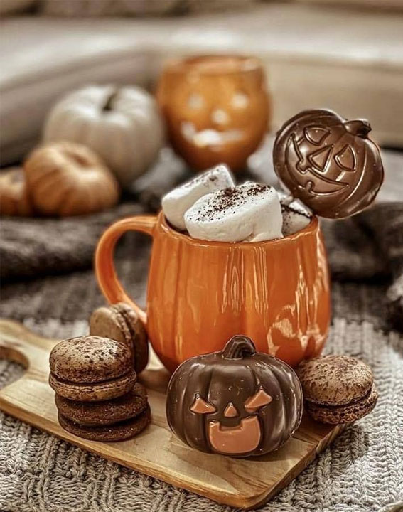 Capturing the Aesthetics of the Fall Season : Cute Pumpkin Chocolate