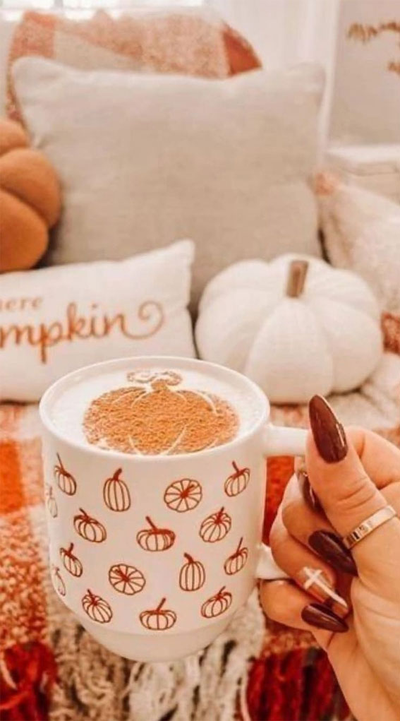 Capturing the Aesthetics of the Fall Season : Pumpkin Froth Milk