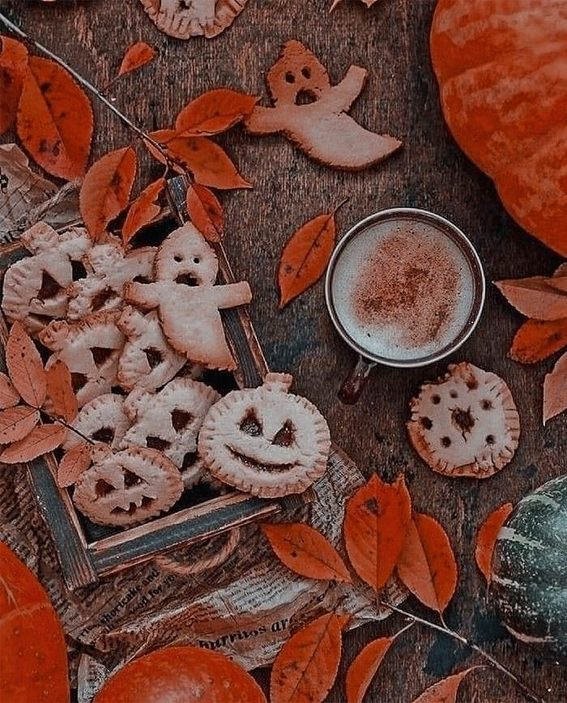 Capturing the Aesthetics of the Fall Season : Halloween biscuits